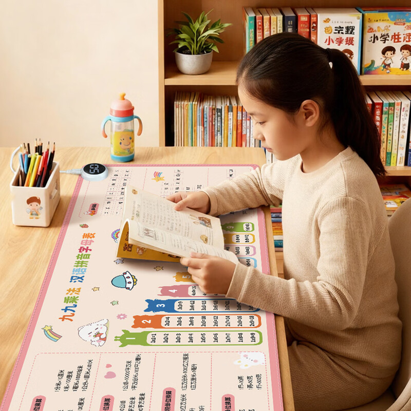 Love the lifelong heated desk pad for children and primary school students, desk pad, desk pad, hand warmer artifact, waterproof 80x33cm large size