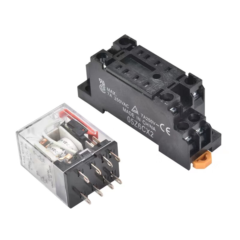 Omron relay MY2NJ MY4NJ AC220 new MY2N-GS DC24 LY2NJ 8-pin with base DC12V DC MY2NJ 8-pin
