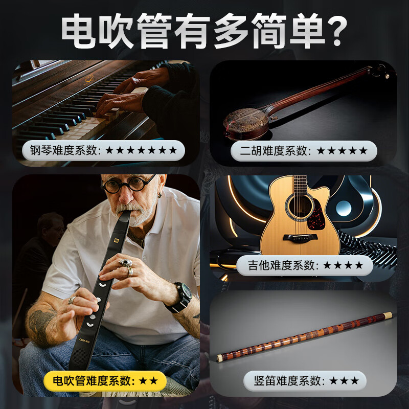 Top ten brands of Maegu electric blowpipes, beginner performance level electric saxophone flute instruments, holiday gifts for the elderly