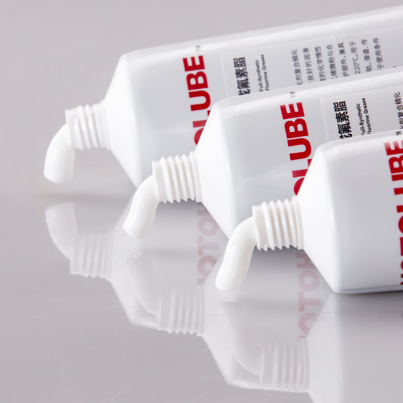 Hutou fully synthetic fluorine grease acid and alkali resistant screw slide rail white polytetrafluoroethylene high temperature lubricating grease 130g single (1#)