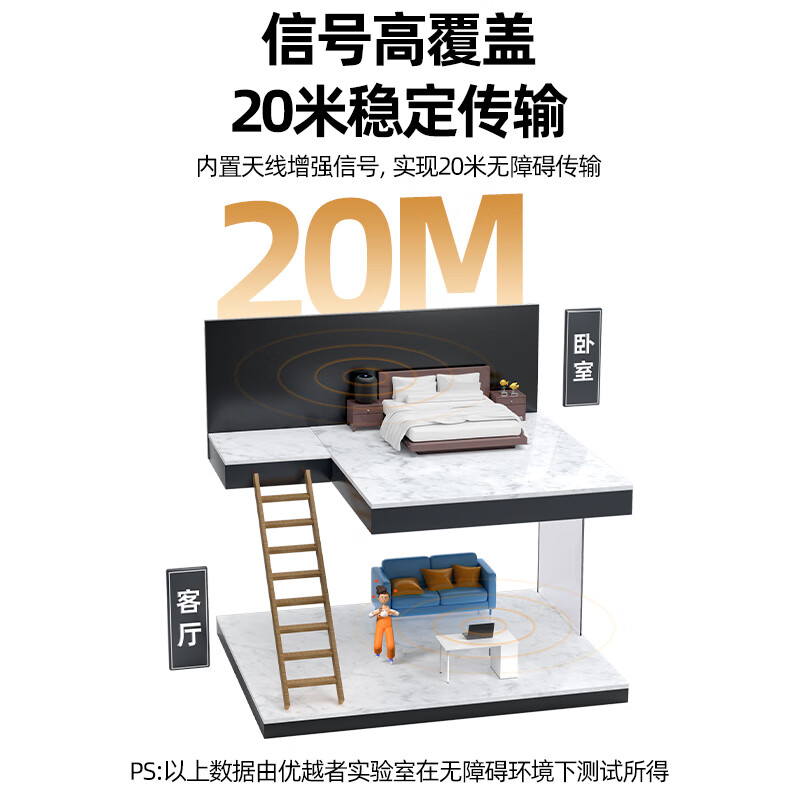 Superior Bluetooth Adapter 6.0 Desktop Computer Bluetooth Receiver Free Driver Computer External USB Bluetooth Module Transmitter Adapted Wireless Bluetooth Keyboard Mouse Headphone Speaker