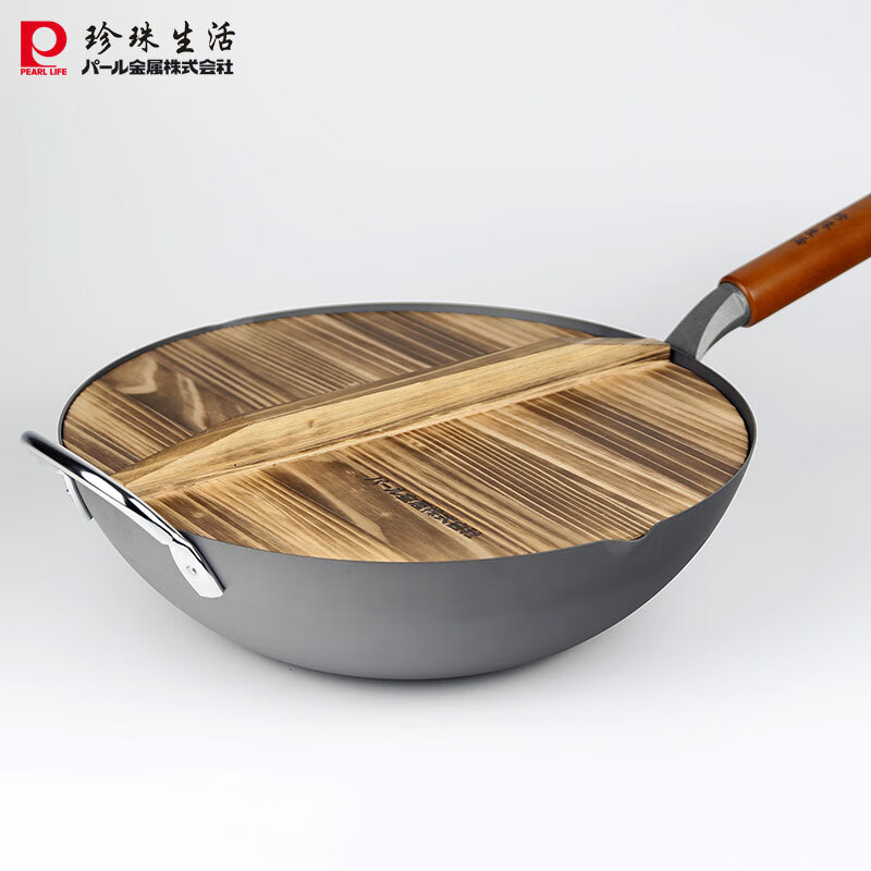 Pearl Life Wooden Lid Handmade Fir Pot Lid Pearl Life Fir Wood Lid 30/33/36/39/42cm Dark Brown 42cm