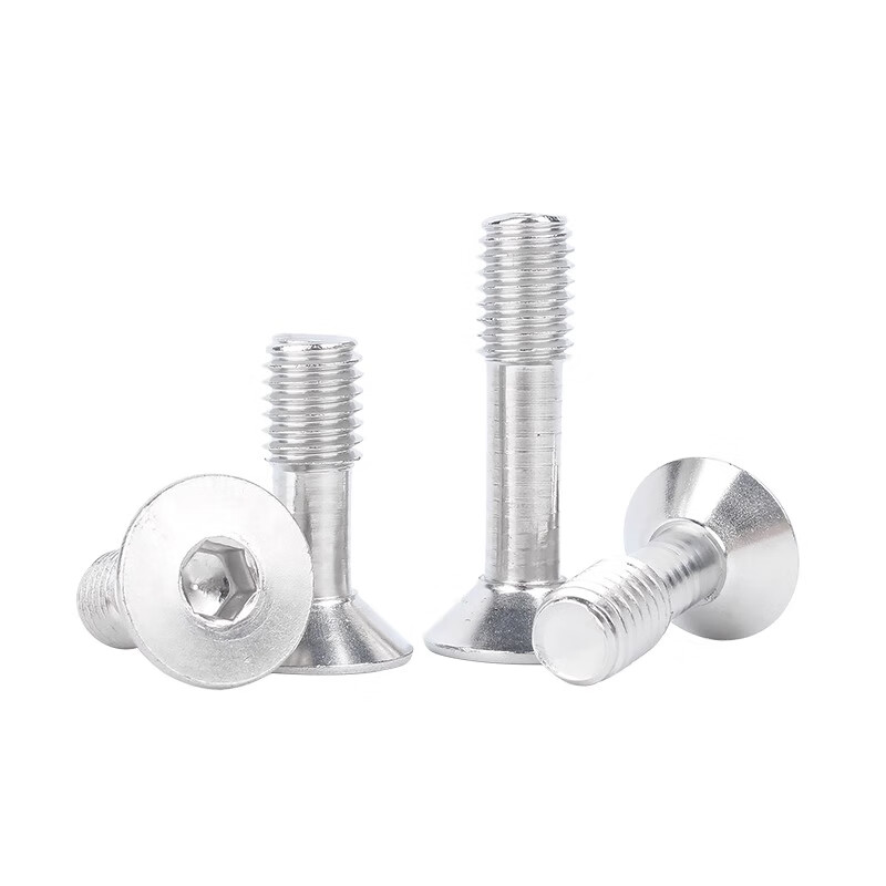 Creaby304 stainless steel countersunk head hexagonal loose screws flat head non-loosening half-thread screws M4*10 (10 pieces)