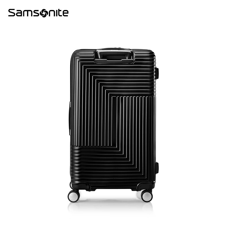 Samsonite Study Abroad Equipment Large Capacity Luggage Trolley Case Fashionable Aircraft Wheel Password Suitcase HK6 Black TRUNK 27-inch TRUNK