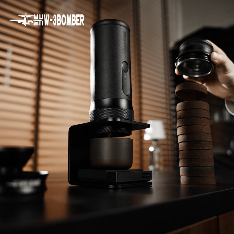 MHW-3BOMBER New Year's gift Bomber X-press58 Italian portable coffee machine Espresso extraction electric handheld machine X-press58 Italian coffee machine - black