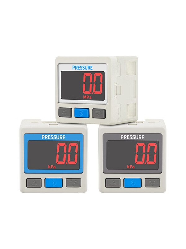 SMC type digital display ZSE digital ISE30A air pressure gauge 01 pressure gauge N switch L vacuum gauge DPSN1 negative pressure 020 ISE30A-01-N-L/positive pressure single channel NPN