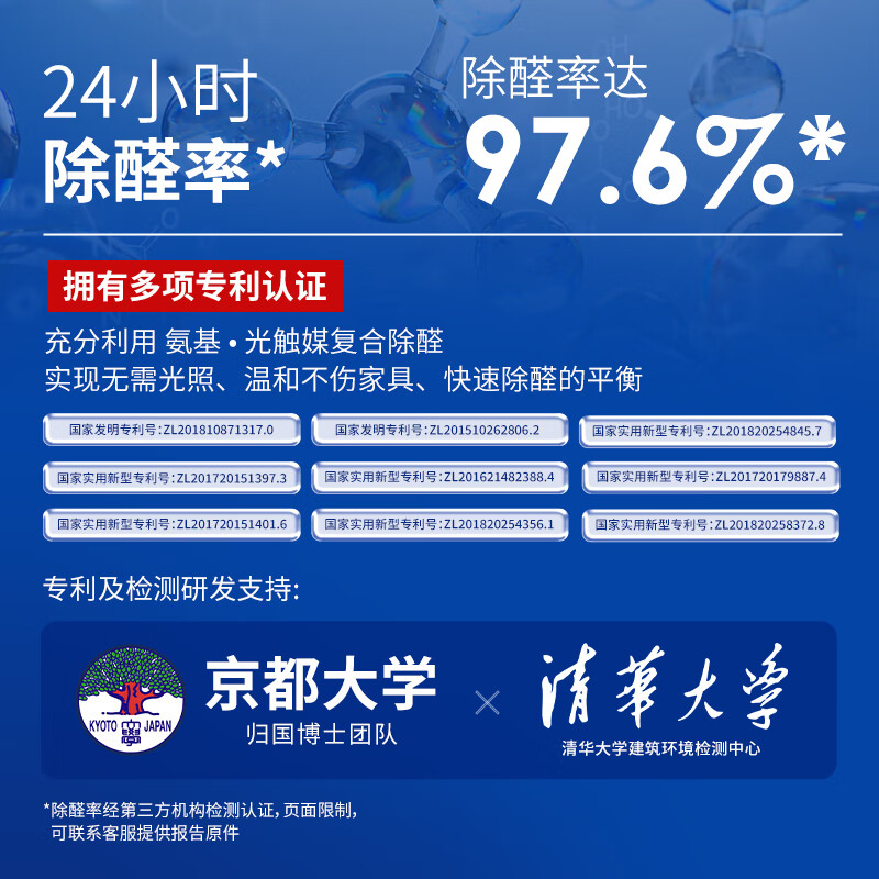 VZZZ powerful photocatalyst removes formaldehyde scavenger spray artifact new house emergency move-in air purifier to remove odor