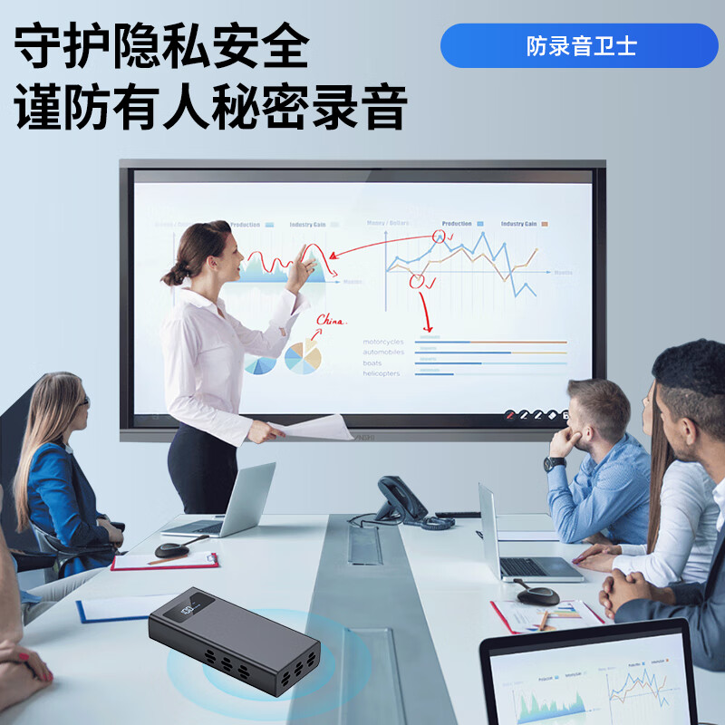 Plande anti-recording interference equipment recording and video anti-monitoring guard anti-eavesdropping detection portable anti-video detector