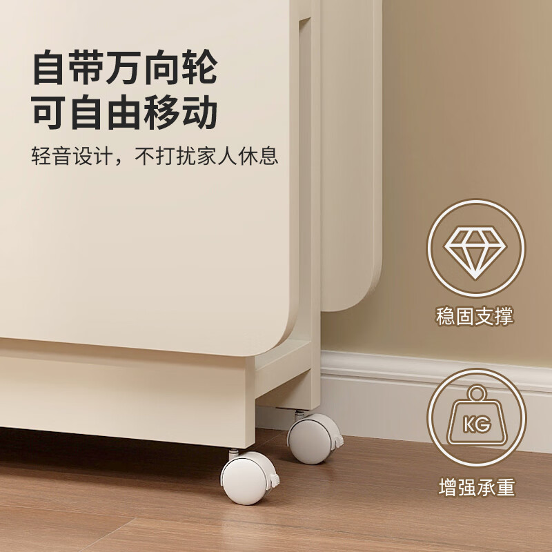 Fanshe folding table dining table small dining table folding dining table for home use 4-6 people small apartment retractable movable dining table