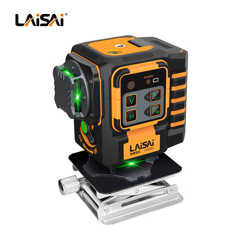 Laser Laser Laser level 12-line wall-mounted floor meter LSG6652 green light red light infrared high-precision and high-brightness green light 12-line dilithium LSG6652
