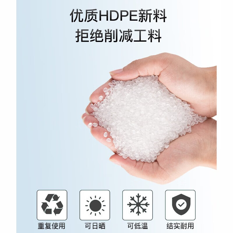 Ouyi ORYT 240L outdoor large trash can large with cover non-pedal trailer outdoor sanitation hotel kitchen waste classification thickened large capacity plastic outdoor property blue thickened version