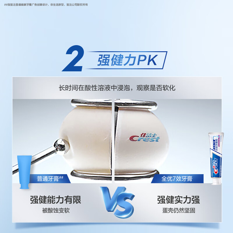 Crest All-Excellent 7-Effect Whitening Gum Care Whitening Toothpaste Cleans Mouth and Prevents Mouse, Total 700g Jingdong Self-operated New and Old Packaging Mixed