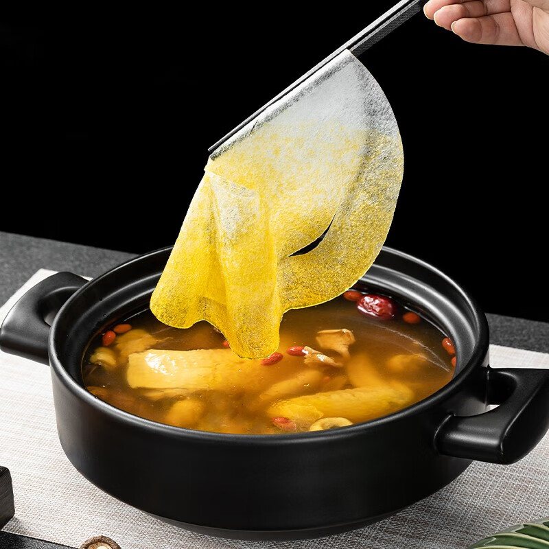 Home KATEI STORY Japanese food-grade soup-making oil-absorbing paper for food kitchen cooking, stewing, frying and soup with oil-absorbing paper film to remove oil 30 pieces