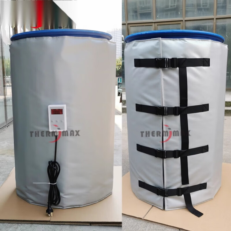 YHGFEE oil barrel heating blanket, industrial electric heating blanket, gas tank heating belt, ton barrel heating package heating sleeve spot direct sale ton barrel full package with lid and digital display temperature control 4400