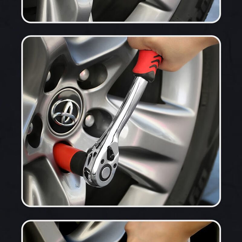 Cunjun Tuomai 151-piece auto repair tool set, car maintenance special comprehensive universal socket set, quick ratchet wrench, classic 151-piece auto repair tool set, 72 teeth red and black