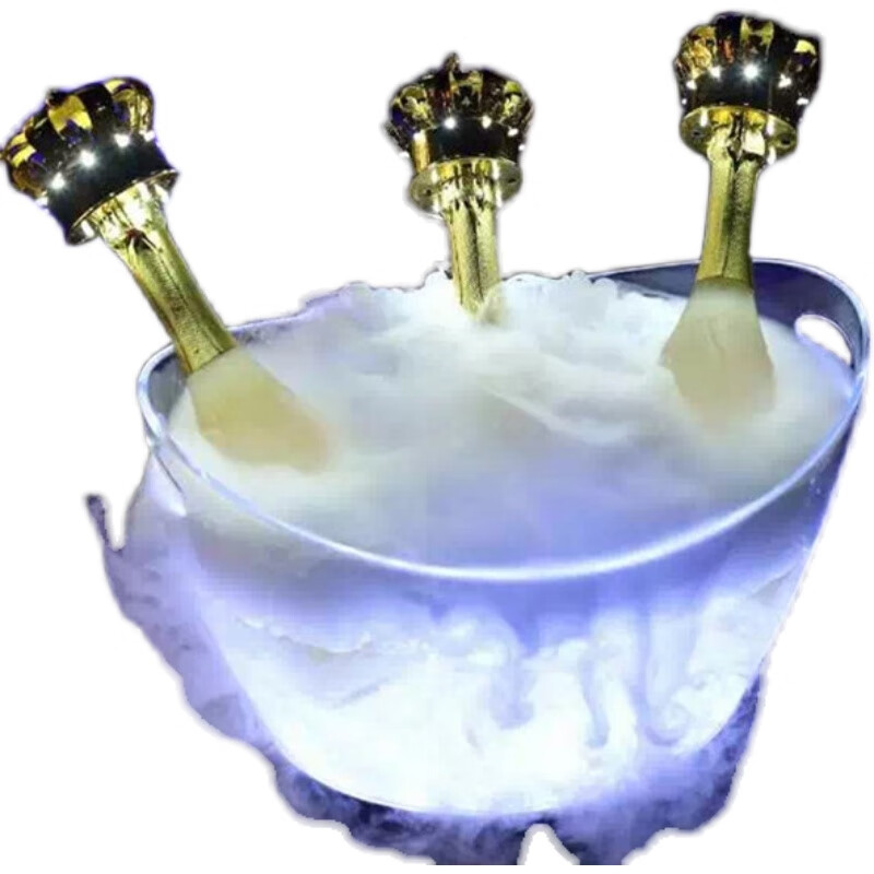 Huili Deba luminous ice bucket LED charging gram beer bucket KTV beer box champagne bucket powered train beer box 24 pieces colorful