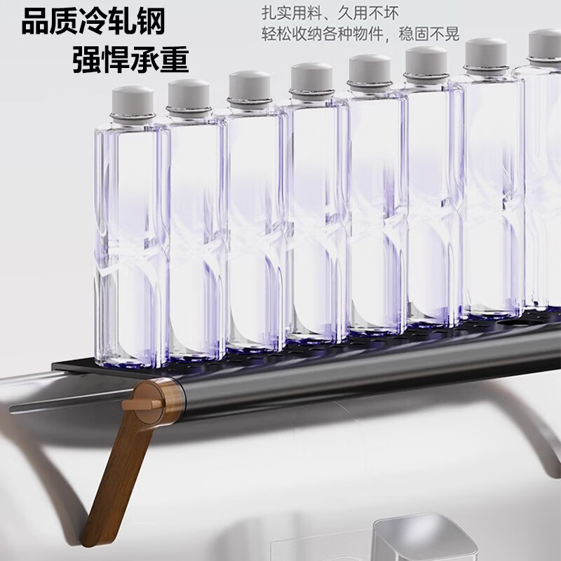 Set-top box rack, multi-function TV display rack, remote control storage rack, router storage box, no-punch adjustment TV stand, monitor rack, upgraded model (large size) | length and width 90*10CM | no-punch installation in seconds