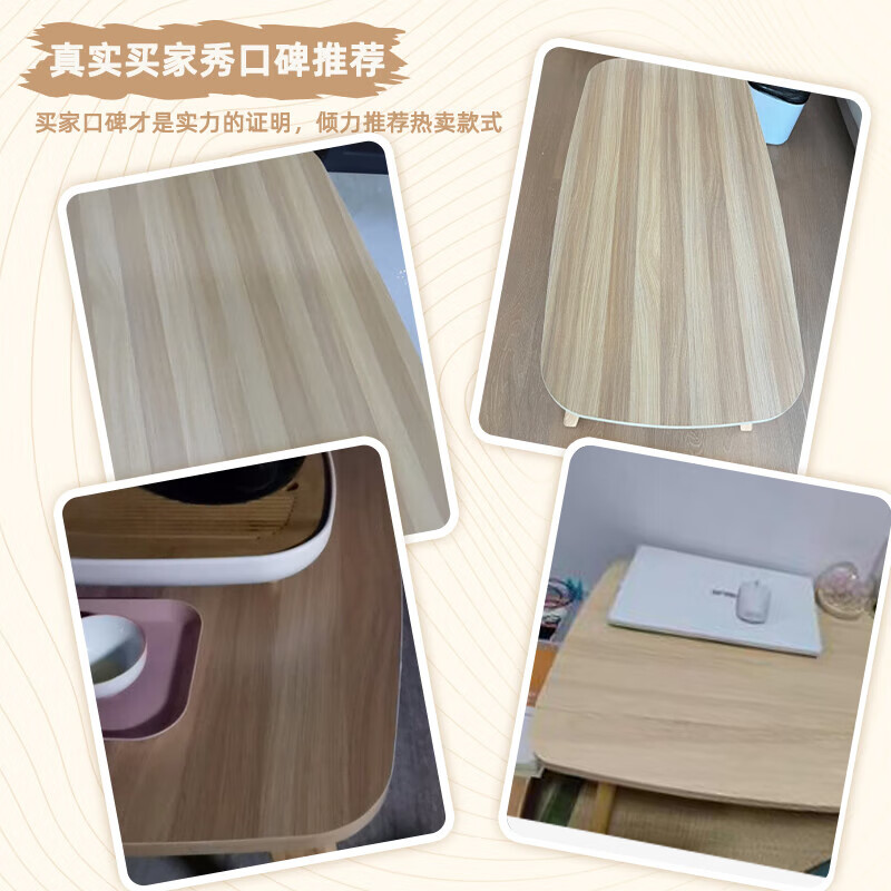 AEY folding coffee table living room home simple small apartment solid wood side table free installation easy storage small table 80*50cm