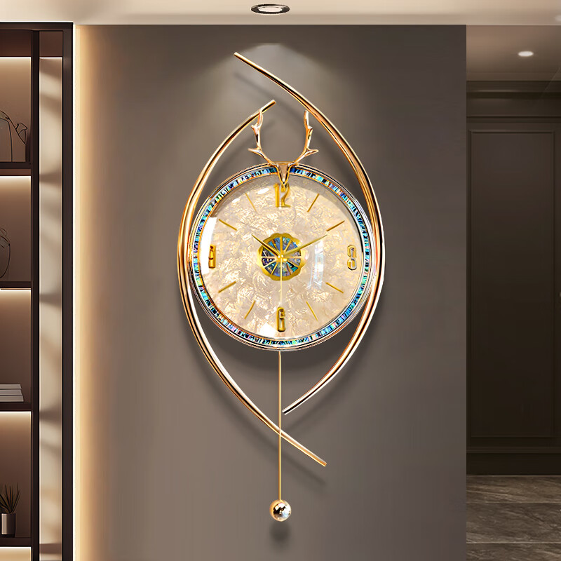 Zunair 2026 new living room creative wall clock home modern simple high-end atmospheric clock wall hanging light luxury high-end sense of blessing and wealth