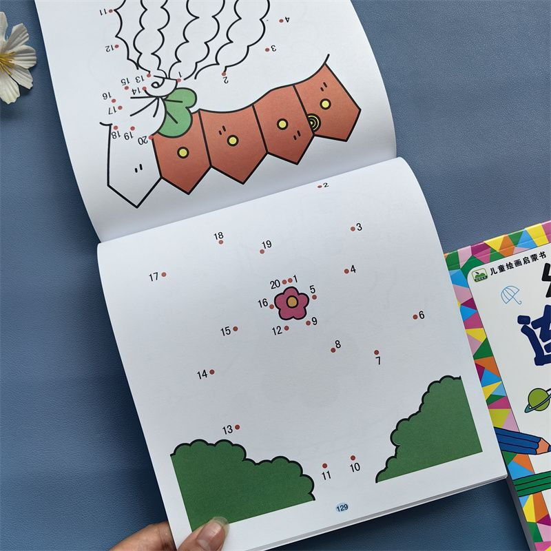 Morning Breeze Children's Painting Enlightenment Book 3-6 year old baby connecting numbers 1-20 Toddlers Connecting Drawings Toddlers Connecting Drawing Basics