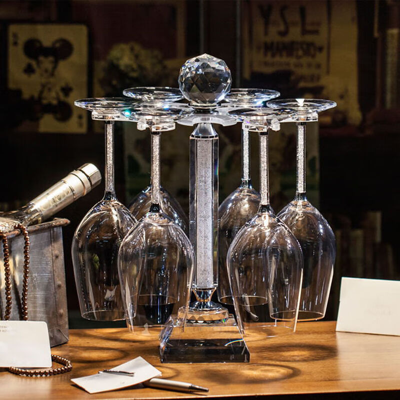 Swarovski red wine glass red wine glass set home crystal diamond wine glass stem 470ml (two simple packs