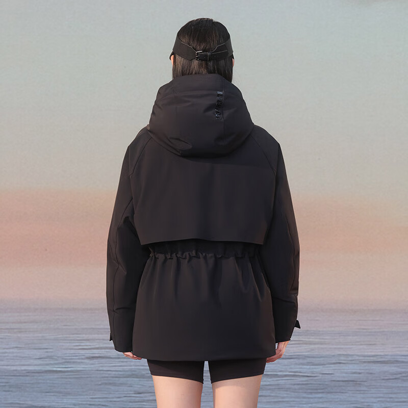 Govan style shell 4.0 five-point luxury outdoor goose down jacket Yang Mi's same style women's short down jacket black L