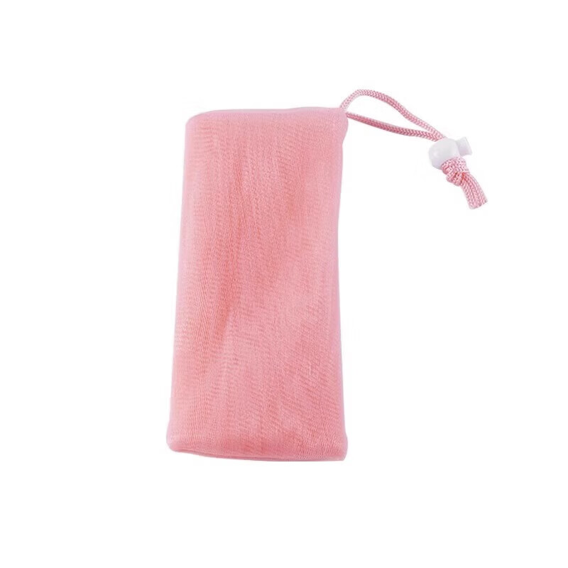 Soap bag foaming net, special double-layer soap and shower gel for face, handmade foaming net, face wash and cleansing foaming net, 4 packs, one for each color, thickened and delicate foaming net