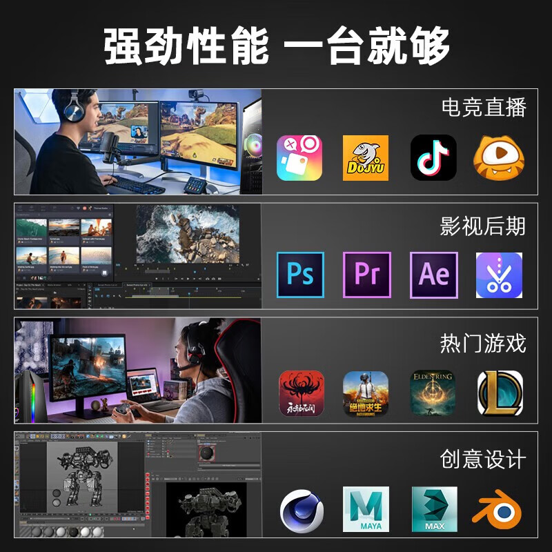 Bangsuo 32G Core i5i7 level 18-core Xeon E5 desktop computer host independent display RTX3060 e-sports game office home second-hand assembly machine opportunity single host D12 18-core Xeon E5丨32G+1TB丨Light Chase 12G