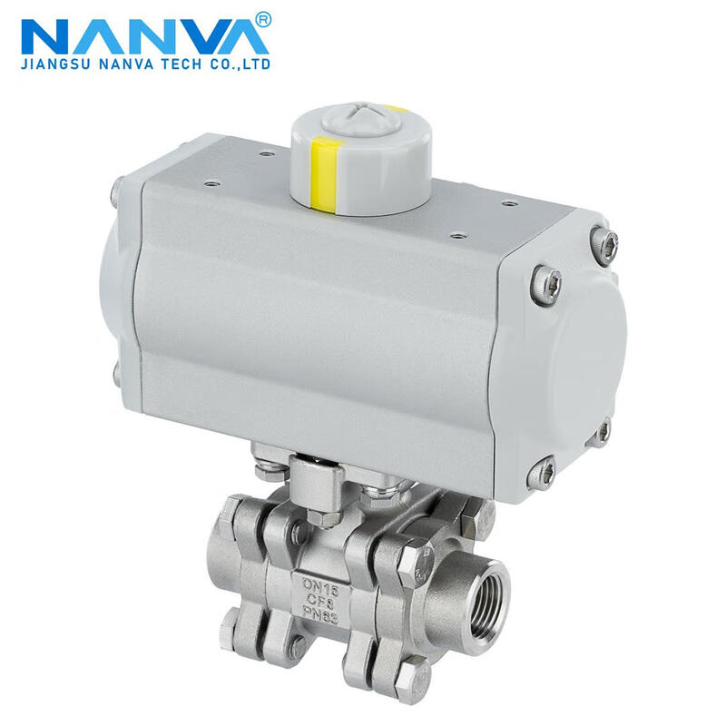 NANVA pneumatic stainless steel medium pressure internal thread ball valve 2000WOG PN63 Q611F-63P DN15-304