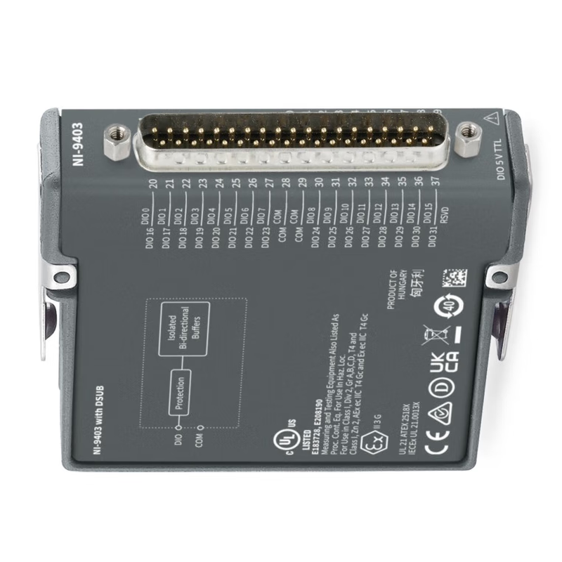 NI 9403 with DSUB 32-Channel 7 US-TTL Digital Input/Output Module Conformally Coated (780179-01) Units