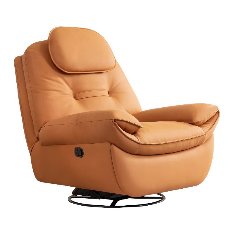 Dolphin chair made in Tokyo, single sofa, living room, small apartment, lazy rocking chair, sofa bed, manual orange