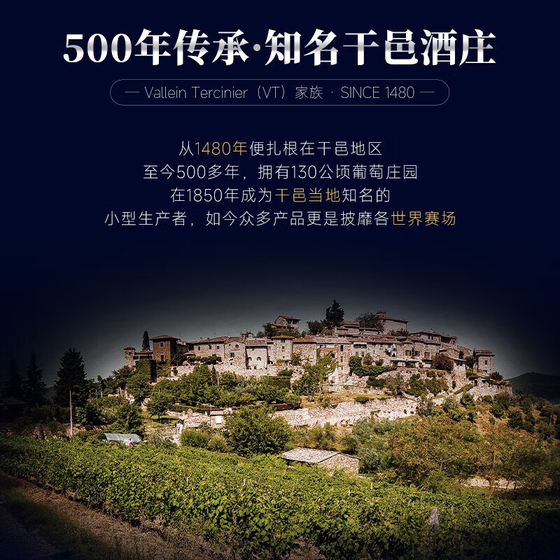 PASSTON French XO brandy 40 degrees 1500ml single bottle of spirits large capacity original wine imported foreign wine New Year gift box