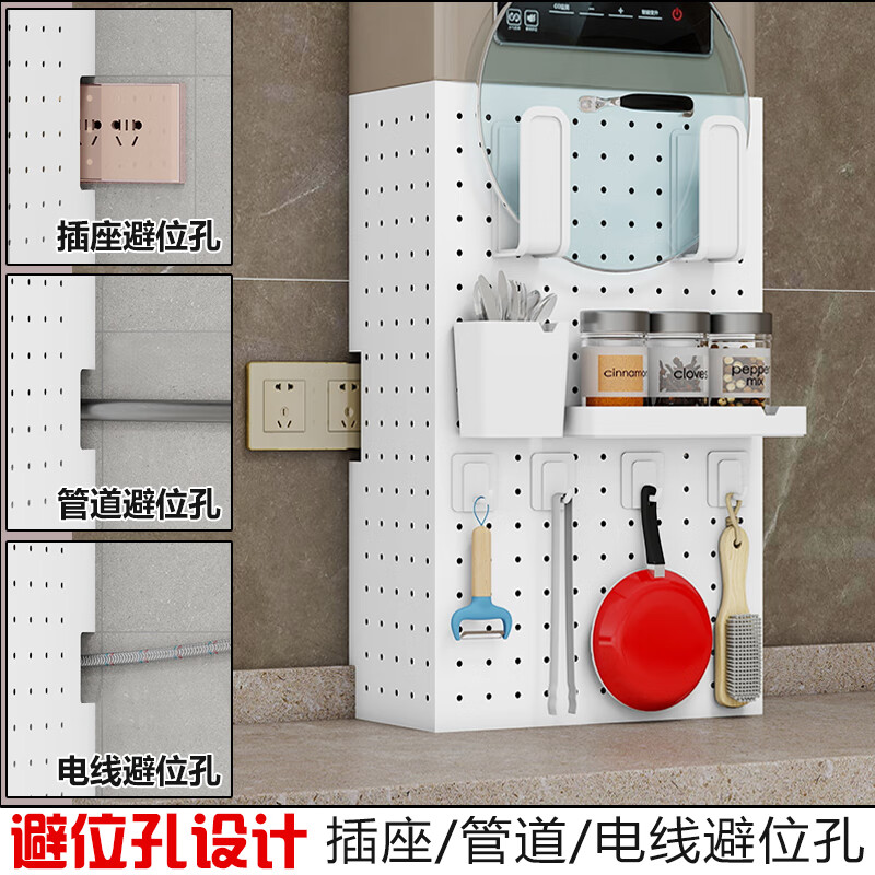Yanyu kitchen gas pipe blocking decorative hole board customized natural gas water heater shielding cover water pipe ugly board thickened carbon steel-no punching installation-120 yuan customized special shot