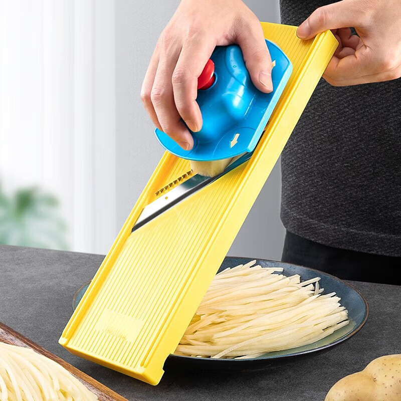 LOCKZI shredder household multifunctional slicing and cutting tool potato shred grater cabbage grating artifact cutting board small (shredded + sliced) hand protector