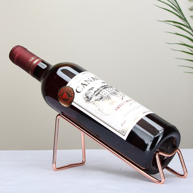 Interesting appliance wine rack European style creative red wine rack wine bottle rack ornament cup holder modern simple red wine holder heart-shaped rose gold