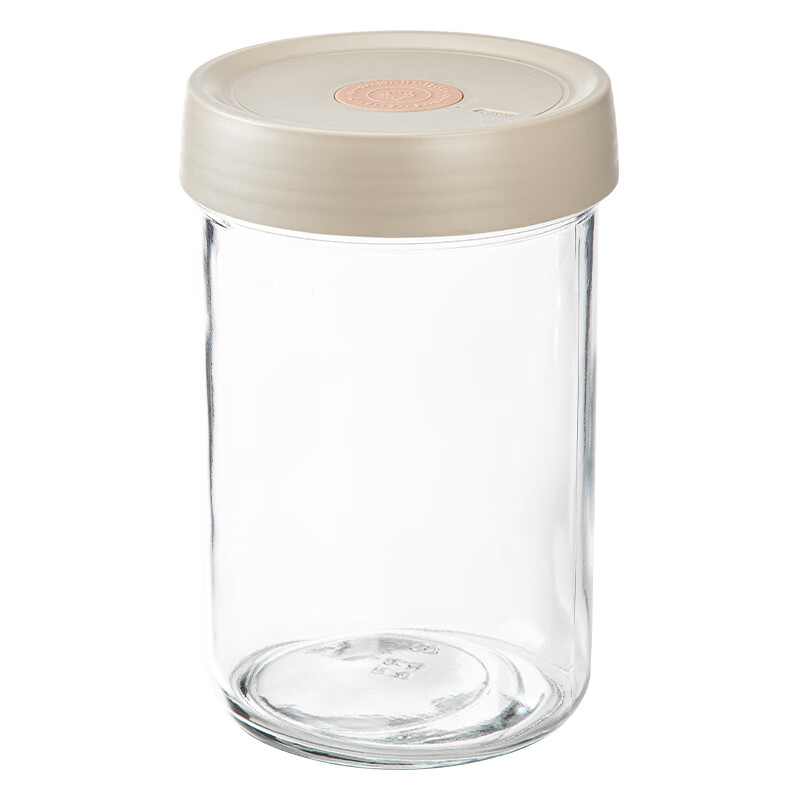 Frost Mountain glass pickling jar automatic exhaust bottle household pickle jar Japanese plum pickle overnight pickle jar set pickle jar + glass heavy stone