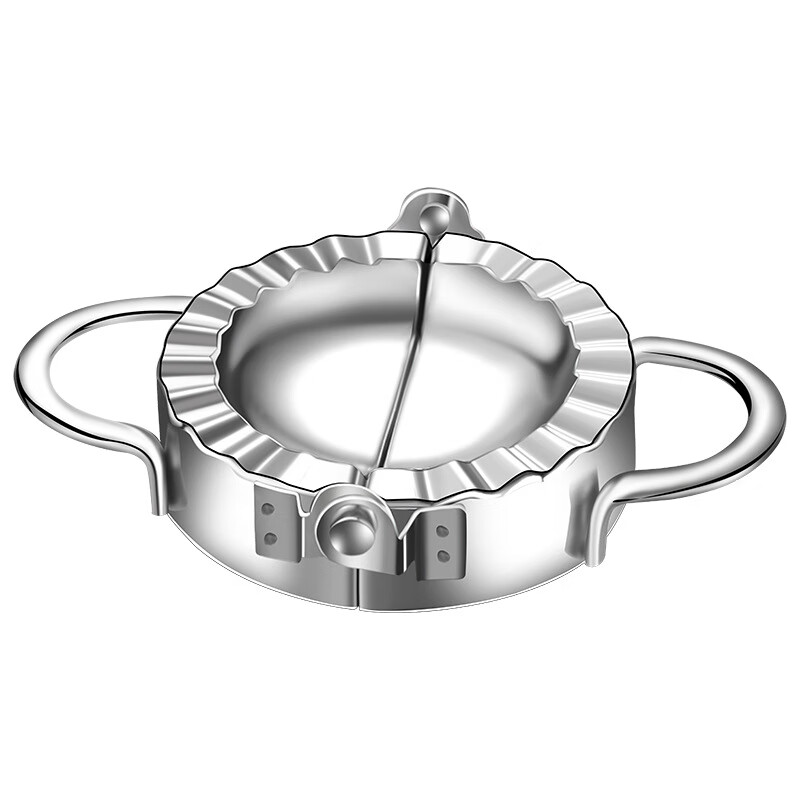 Chuangjingyixuan 304 stainless steel dumpling household new pressure dumpling wrapper dumpling mold pinch flower set 7.5CM dumpling maker 304 stainless steel food