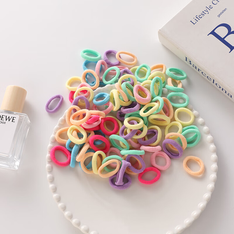 Jian Ying Shu Dopamine seamless children's headband 200 pieces baby headband hair rope small rubber band hair tie