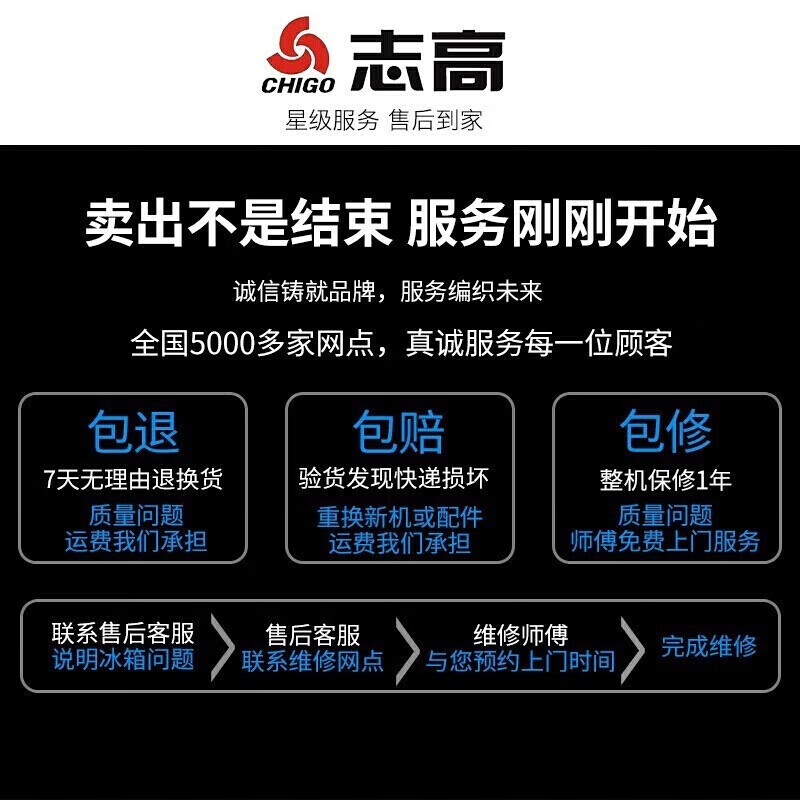 Chigo Refrigerator double-door household energy-saving refrigerator rental refrigerated freezer environmentally friendly mini refrigerator office apartment rental dormitory low-noise refrigerator S208 silver first-class energy efficiency industry hot model