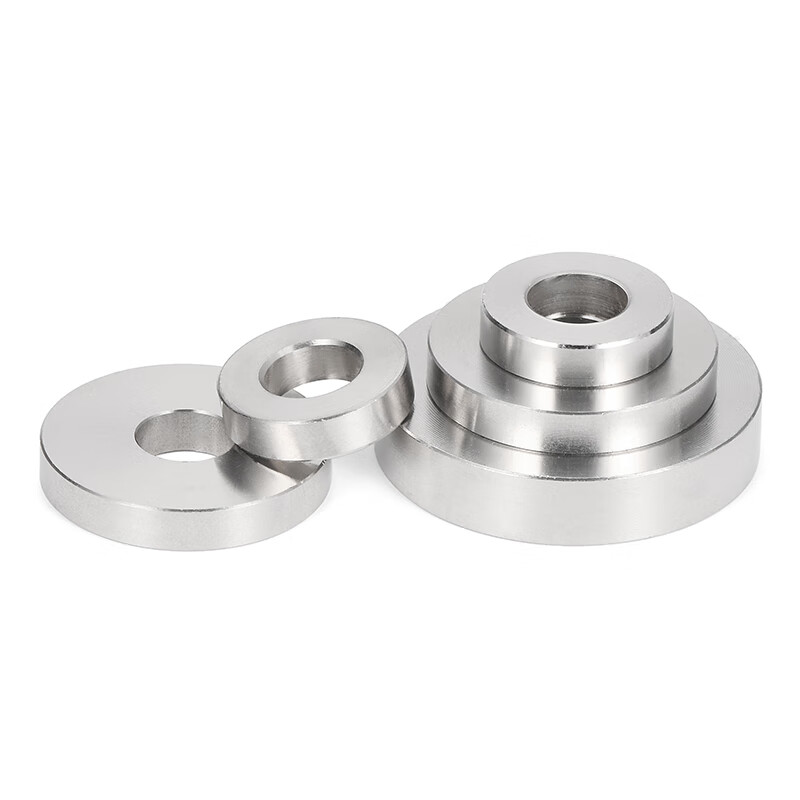 Jinggong (JINGGONG) SZ304 stainless steel precision turning gasket high-end heavy-duty thickened flat washer lathe processing non-standard CNC M5*15*4 (5 pieces)