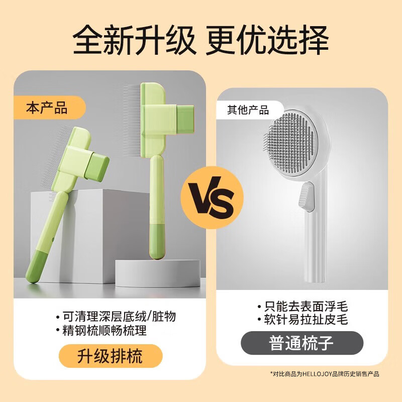 Bethnet cat comb comb brush to remove floating hair cleaning artifact cat strip comb dog self-cleaning hair removal comb row comb massage knot opening