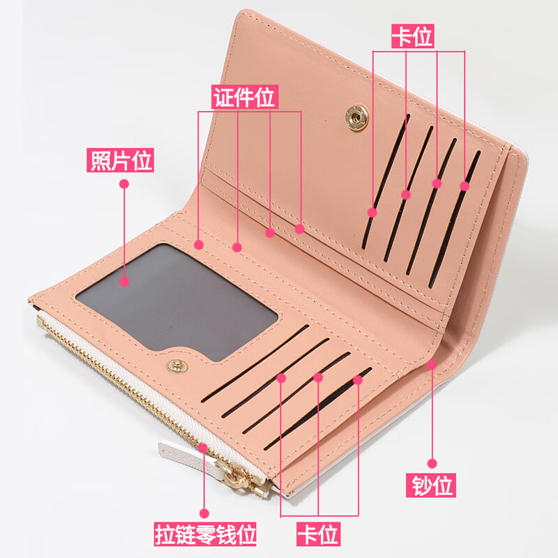 Flo Cat Natsume's Book of Friends Peripheral Mother's Mouth Sansan Cat Teacher Cute Cartoon Student Wallet Card Holder 2-in-1 Lightweight Beige Natsume I'm Back