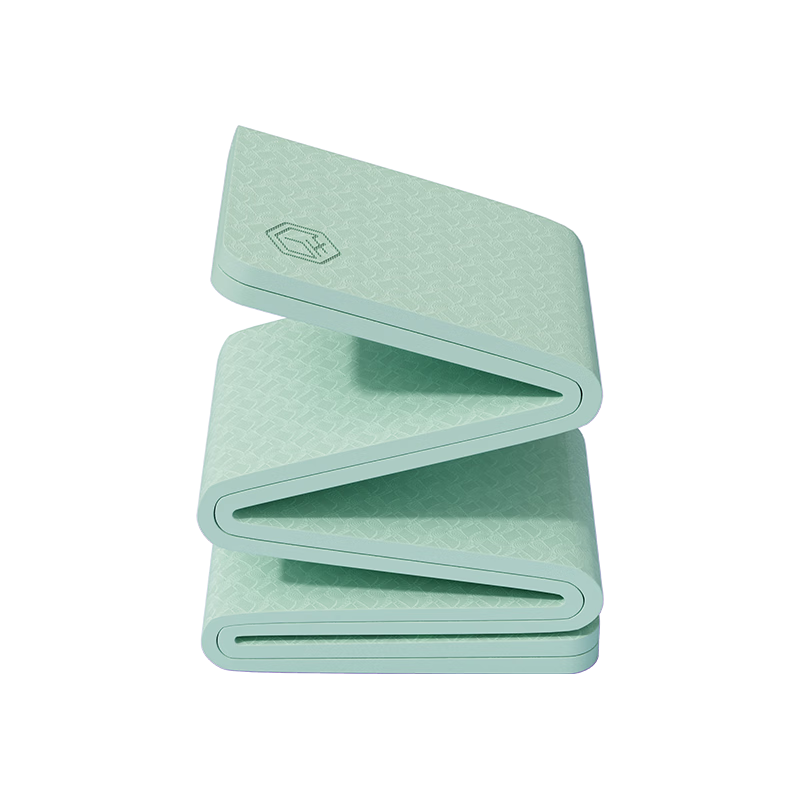 Made in Tokyo, TPE foldable yoga mat, elementary school student nap mat, portable fitness multi-functional non-slip shock-absorbing mat green