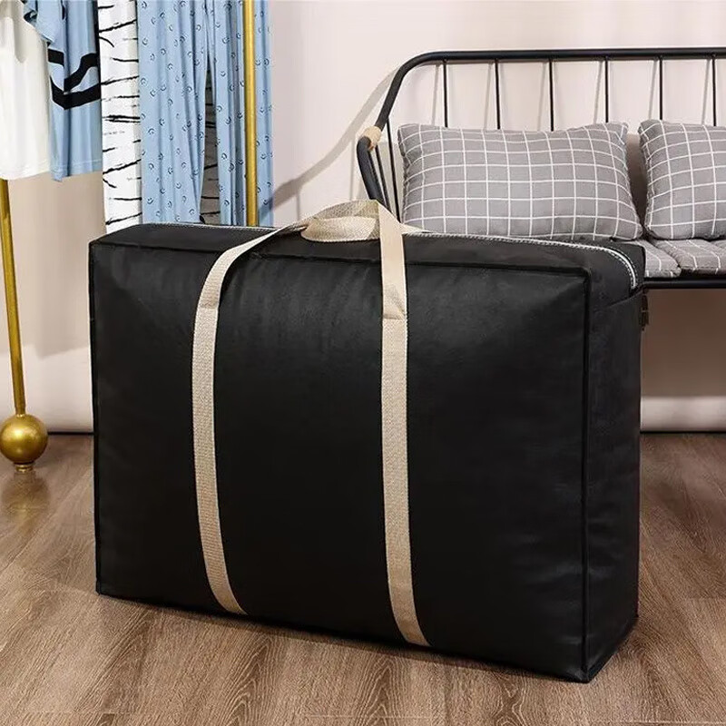 Quilt Storage Bag Dustproof Bag Moving Packing Bag Storage Bag Luggage Travel Bag Moisture-proof Extra Thick Thickened + Reinforced Load Bearing 200 Jin Navy Blue Small + Medium + Large + Extra Large 4 pieces / Can be used for 10 years