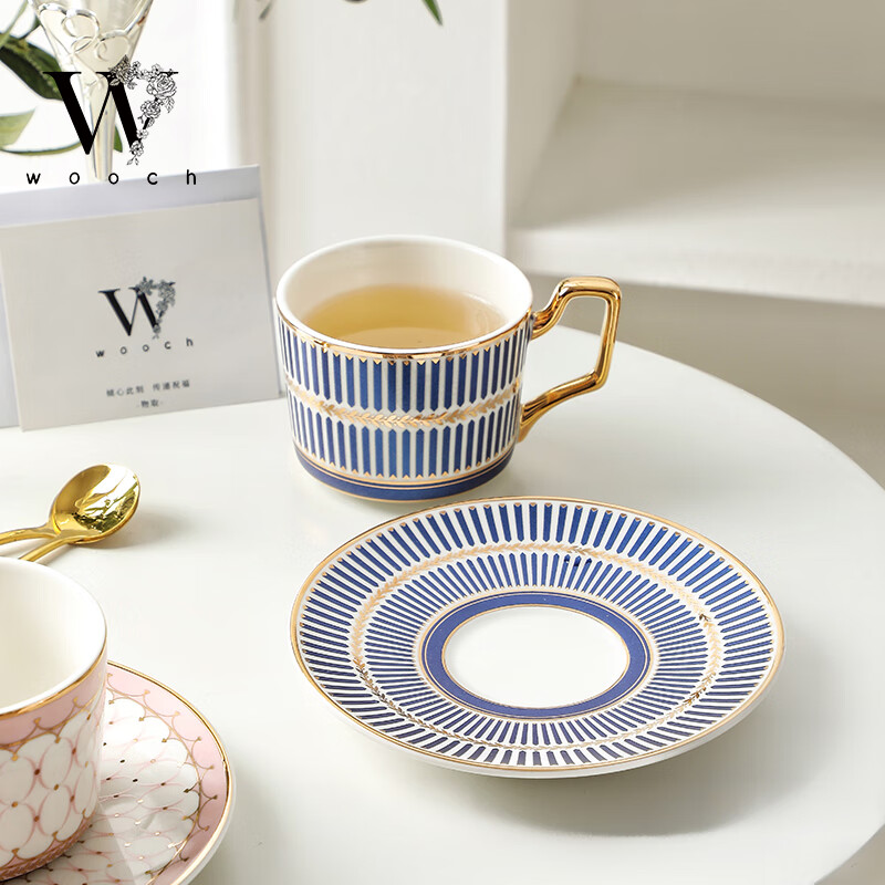 WOOCH light luxury ceramic coffee cup and saucer gift box set high-value gift box cup couple souvenir wedding birthday housewarming