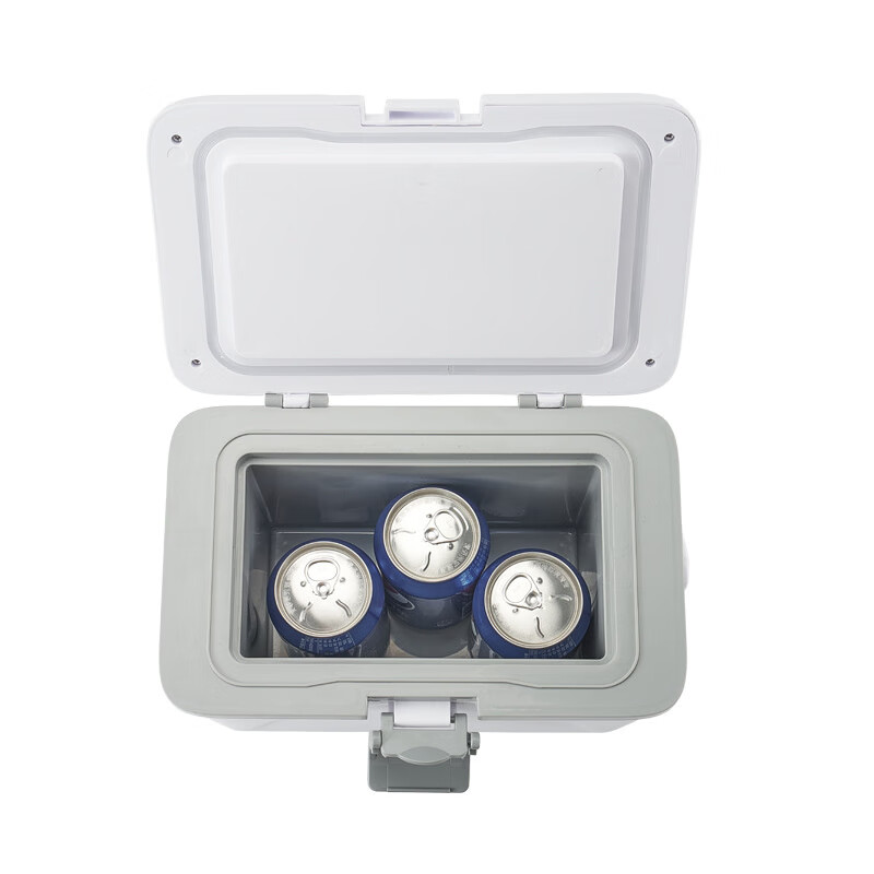 Insulated box mini refrigerator medical transport 2.6L breast milk low temperature preservation 2-8 biological preparations transfer box 2.6L white with temperature display + 3 ice bags 1 ice row