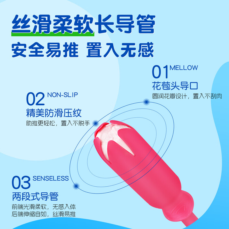 Enzhi catheter tampons, natural and comfortable, motion-free, built-in non-sensory, leak-proof memory foam core tampons, 7 pieces * 2 boxes, normal flow type R code