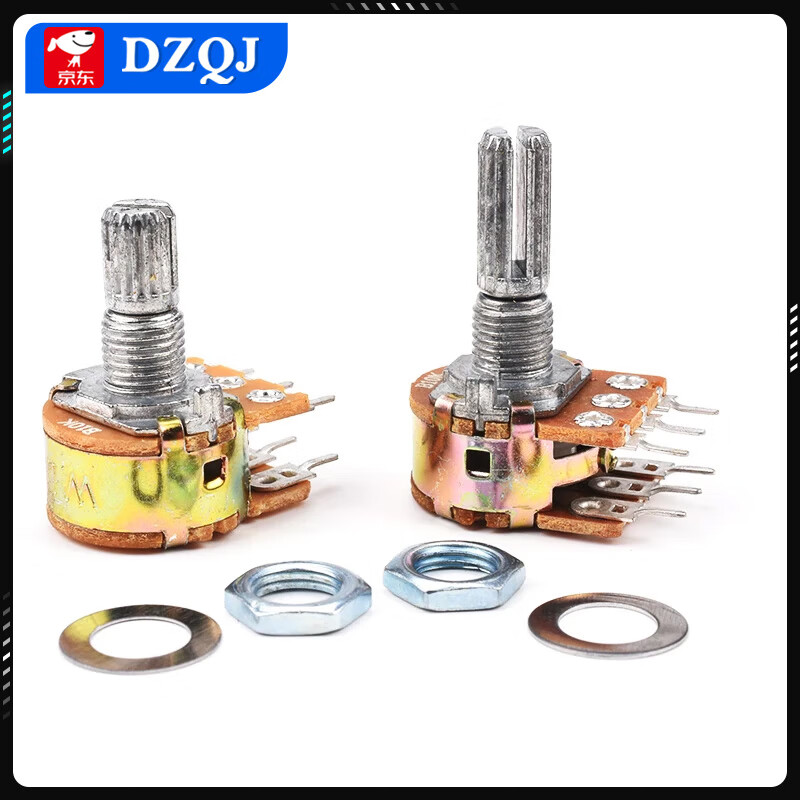 WH148 single double double short handle long handle potentiometer B1k2k5k10k50k100k200k250k500k 1M B100K double long handle 20mm (5 pieces)