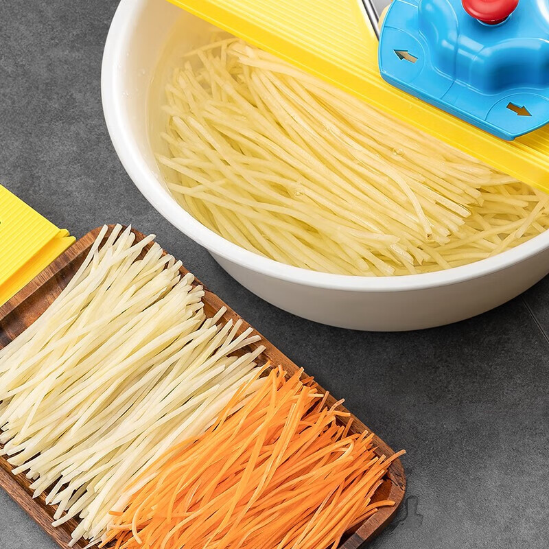 LOCKZI shredder household multifunctional slicing and cutting tool potato shred grater cabbage grating artifact cutting board small (shredded + sliced) hand protector