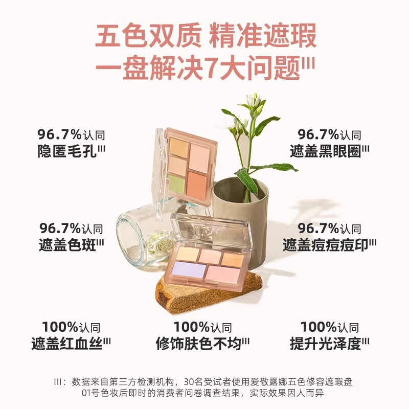 Aekyung Luna LUNA Contouring Concealer Plate Powder Five-Color Concealer Lasting Makeup Skin-Nude Makeup Feel 6g Chinese Valentine's Day Gift